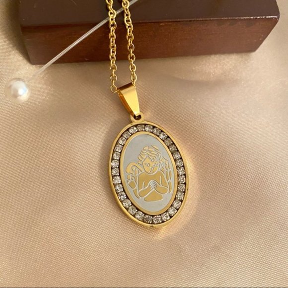 18K Gold plated Angele Necklace - Picture 7 of 9